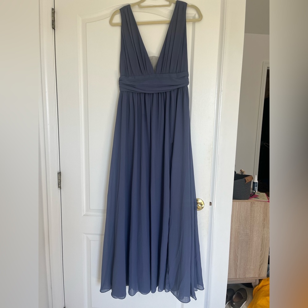 Lulu’s Heavenly Hues Maxi Dress, Blue, Size M
